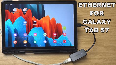 How To Connect A Wired Internet Cable To A Samsung Galaxy Tab S7 And Tab