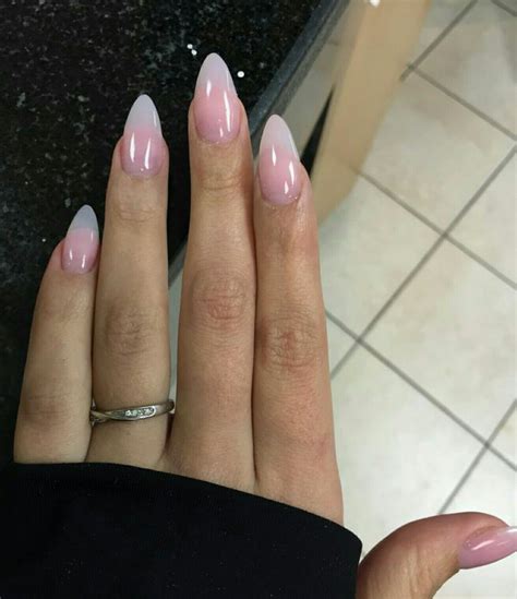 Clear Pink Almond Cred Vanessa Paris Natural Acrylic Nails Almond