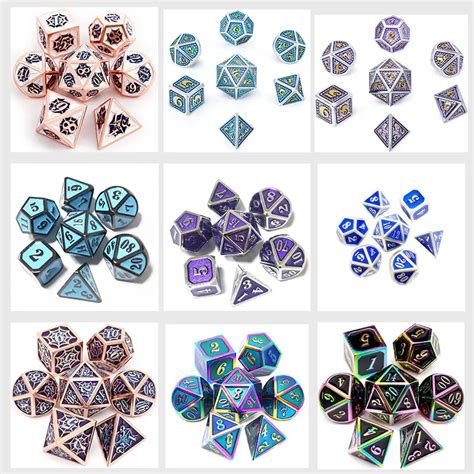 Polyhedral Dungeons And Dragons Resin Dice Set Custom Roleplaying Game Dice Set Custom