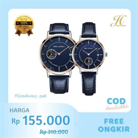 Jual Jam Tangan Couple Jims Honey JHW 15 Free Exclusive Box Shopee