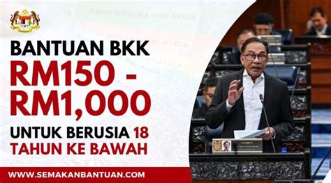 Bantuan Rm Rm Setiap Bulan Untuk Anak Berumur Tahun Ke