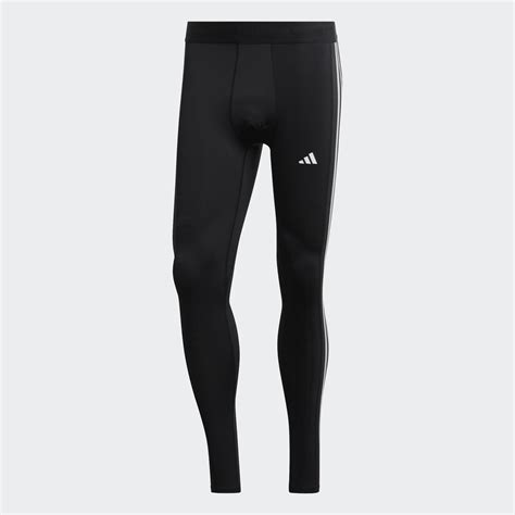 Adidas Techfit 3 Stripes Training Long Tights Black Adidas Uae