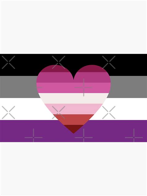 Asexual Lesbian Flag Sticker For Sale By Dlpalmer Redbubble