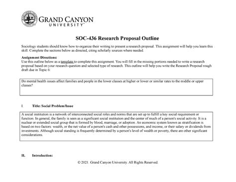 Soc Rs T Proposal Outline Soc Research Proposal Outline