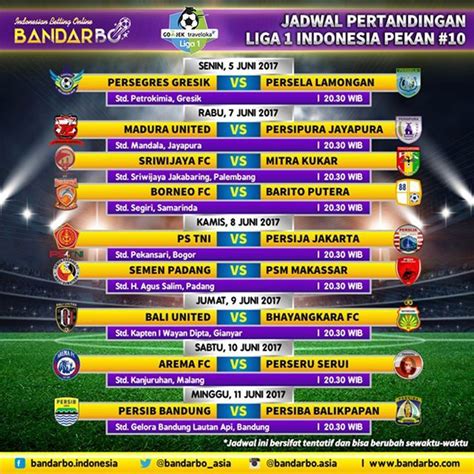 Inilah Jadwal Bola Liga Indonesia Hari Ini Terbaru Cek Jadwal Terlengkap