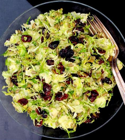 Vegan Shaved Brussels Sprouts Salad Holy Cow Vegan