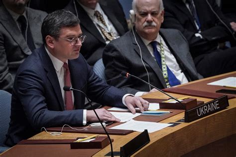 Ukrainian Foreign Minister Addresses Un Security Council One Year After