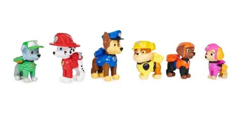 Set 6 Mini Figuras Paw Patrol La Pelicula Original En Venta En Lomas