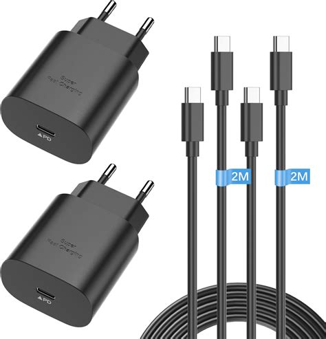 Pack W Ladeger T Usb C Schnellladeger T Mit M Ladekabel F R Samsung