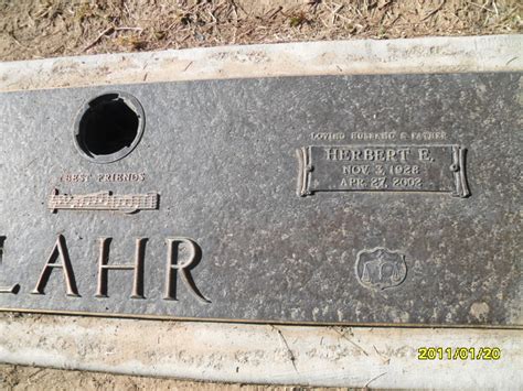 Herbert Edward Lahr 1928 2002 Find A Grave Memorial