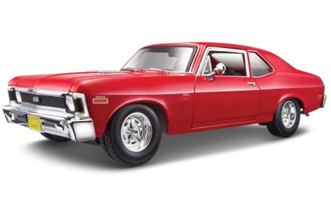 Coche Miniatura Chevrolet Nova 1 18 Maisto SS Coupe Rojo 1970 Coches