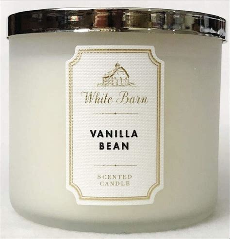 Amazon Bath Body Works White Barn 3 Wick Candle In Vanilla Bean