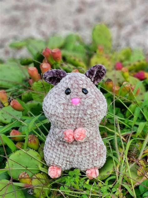 Crochet Pattern The Begging Hamster Velvet Amigurumi Fluffy Etsy In