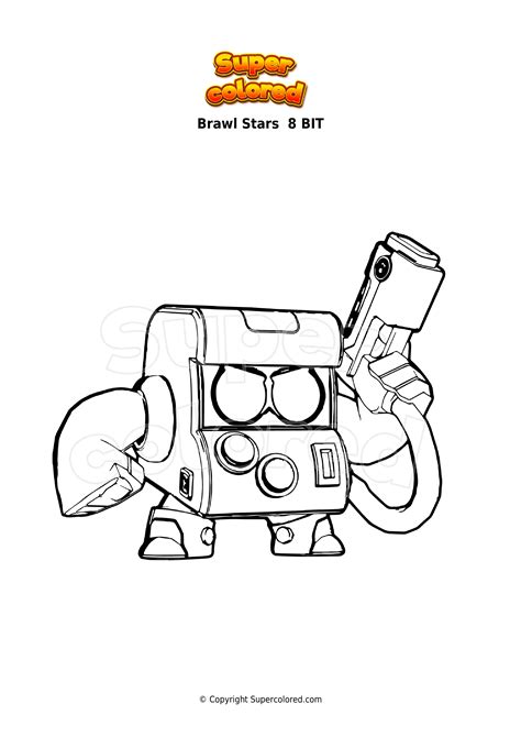 Disegno Da Colorare Brawl Stars Bit Supercolored Nbkomputer