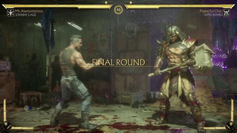 Mortal Kombat 11 Johnny Cage Vs Shao Kahn YouTube