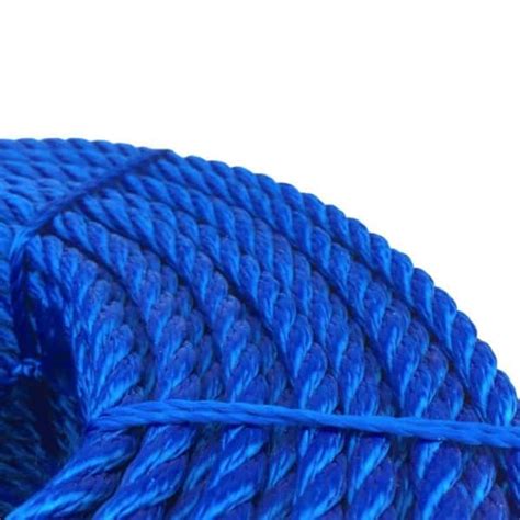 Mm Synthetic Royal Blue Decking Rope Metre Coil Ropeservices Uk