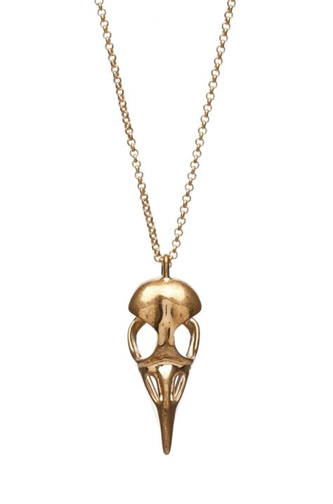 Alexander McQueen Skull Bird Pendant Necklace Bird Pendant Necklace