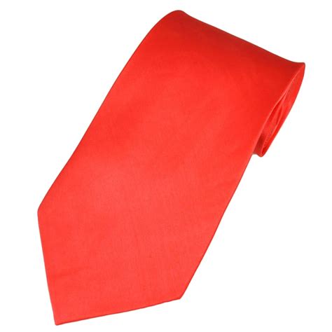 Plain Coral Silk Kipper Style Men S Tie From Ties Planet UK