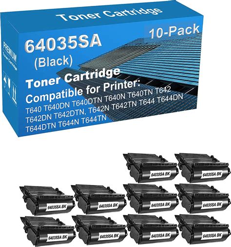 Amazon Jullu 10 Pack Compatible High Capacity 64035SA Toner