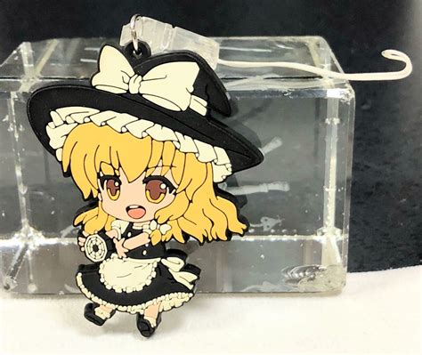 東方project 霧雨魔理沙 ねんどろいどぷらす ラバーストラップ 美少女 キーホルダー グッズ 上海アリス幻樂団 紅魔郷東方