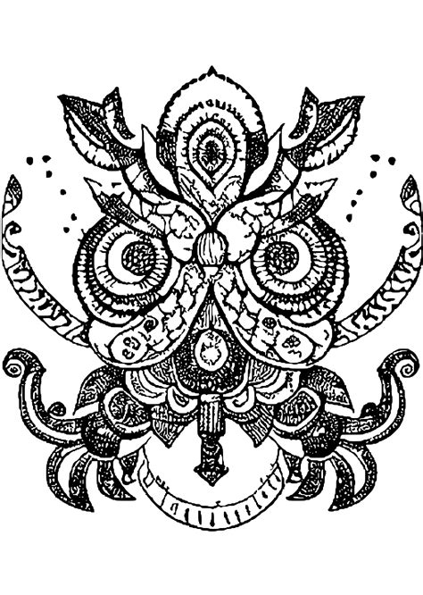 Henna Tattoo Coloring Page · Creative Fabrica