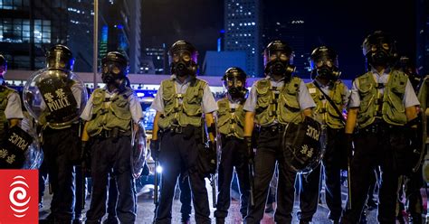 Police Protesters Clash In Hong Kong Rnz News