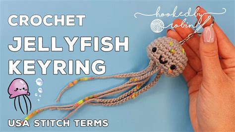 Crochet Amigurumi Jellyfish Keychain Super Fast Youtube