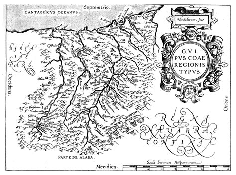 Mapa De Guipúzcoa 1584 Tamaño Completo Ex