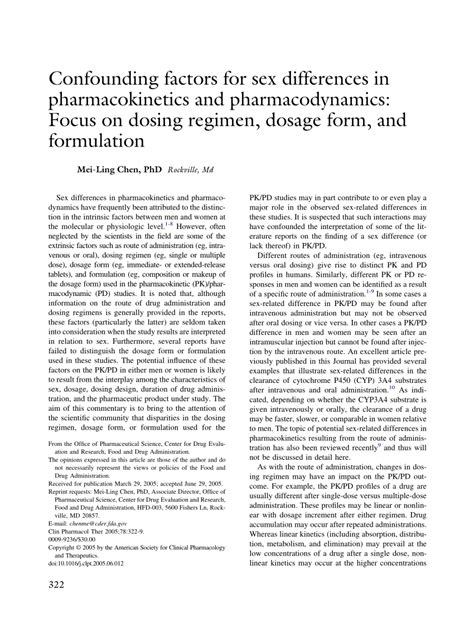 Pdf Sex Differences In The Clearance Of Cyp3a4 Substrates Exploring