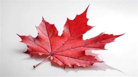 Premium Ai Image Canada Independence Day Red Maple Leaf On A White