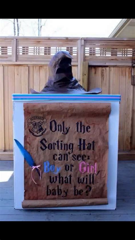 Harry Potter Sorting Baby Gender Hat Harry Potter Baby Shower Baby