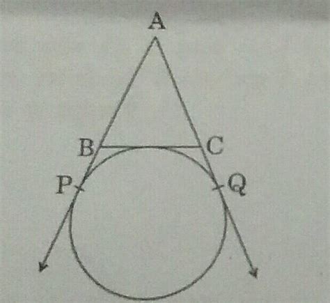 In Figure Ap Aq And Bc Are Tangents To The Circle If Ab Cm Ac