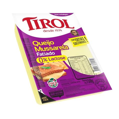 Queijo Mussarela Tirol Lactose G