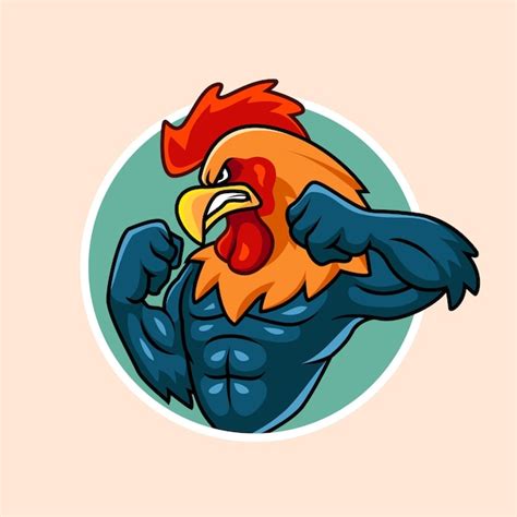 Premium Vector Chicken Rooster Mascot Esport Logo Design