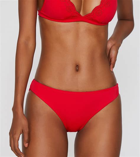 Buy Koton Solid Bikini Brief In Red Thstreet Kuwait