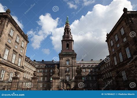 Christiansborg Palace Tower Close-up, Copenhagen, Denmark Stock Image - Image of style, royal ...