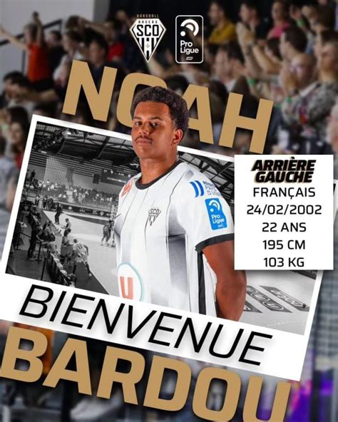 Bienvenue Noah Bardou Angers SCO Handball