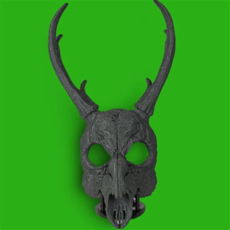 Deer Skull Mask Raw Kit 3d Printed Wendigo Mask Unpainted Cosplay Mask Diy Kit Deer Skull