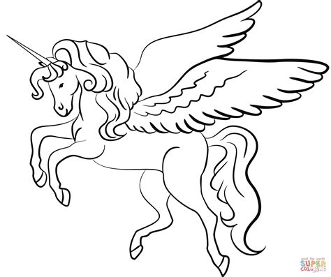 Disegno Di Unicorno Con Le Ali Da Colorare Disegni Da Colorare E Stampare Gratis