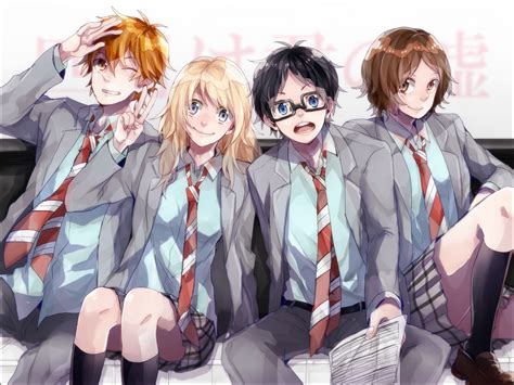 Ryota Watari Tsubaki Sawabe Kaori Miyazono Anime Kousei Arima Your