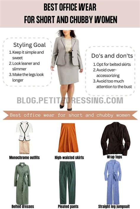 Officewear Guide For Short And Chubby Women