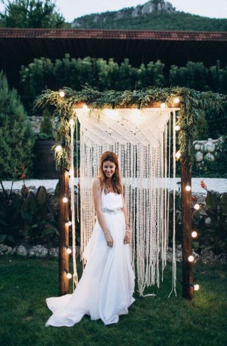 29 Wedding Arches And Altars With Lights Weddingomania