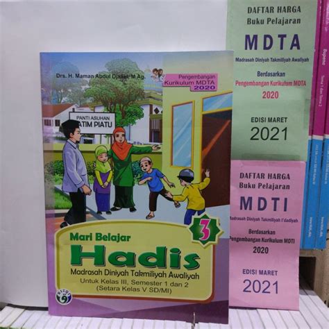 Jual Mari Belajar Hadis Kelas 3 Diniyah Takmiliyah Awaliyah Semester 1