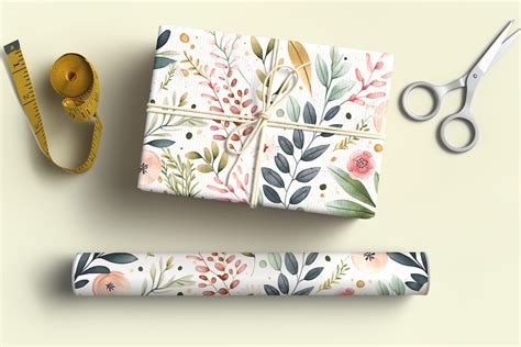 Gift Wrapping Paper Mockup Display Graphic By Rami S Design Creative