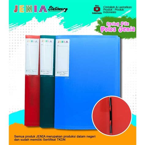 Jual Spring File Jenia Folio Map Plastik Snel Folio Murah Shopee