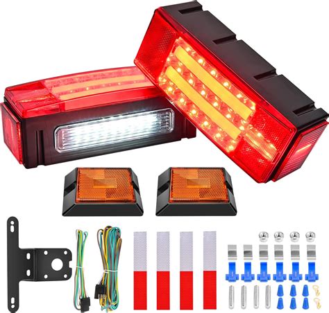 Nilight Kit De Luces Led Rectangulares Para Remolque Con Halo Glow