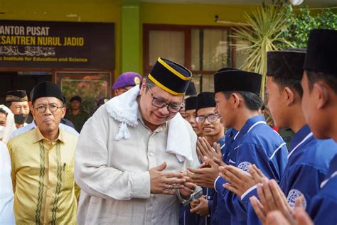 Kunjungi Ponpes Nurul Jadid Bahas Hebitren Airlangga Dorong