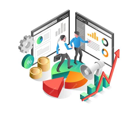 Premium Vector Flat Isometric Illustration Concept Show Business