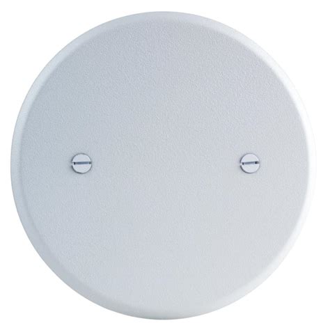 5 Inch Round Blank Metal Flat Cover Wall Plate Electrical Commercial