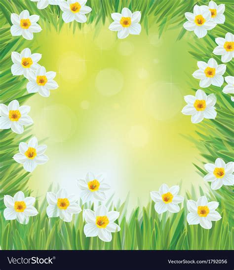 Spring Frame Royalty Free Vector Image Vectorstock